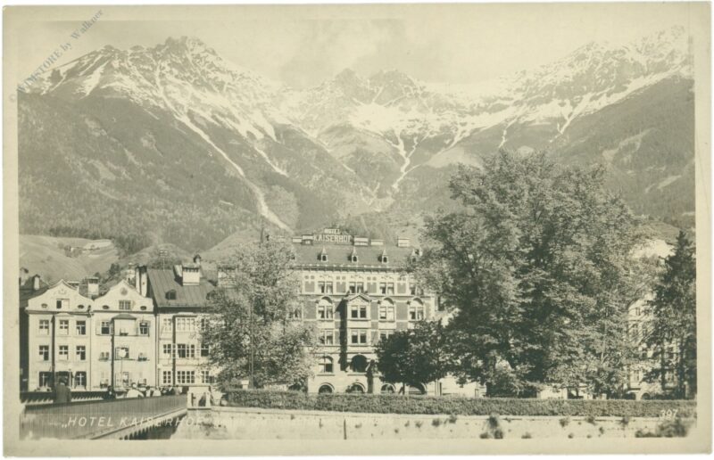 innsbruck, hotel kaiserhof mit nordkette