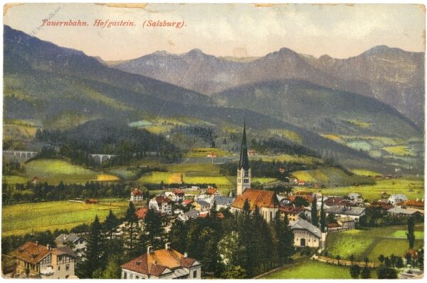 bad hofgastein, ortsansicht, tauernbahn