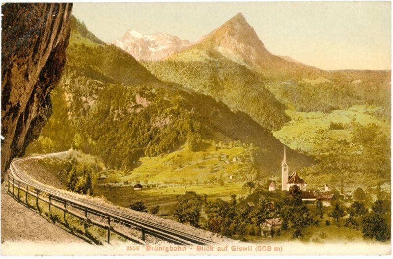 brünigbahn, blick auf giswil brünigbahn, blick auf giswil