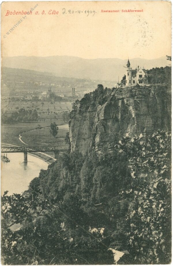 bodenbach an der elbe, restaurant schäferwand