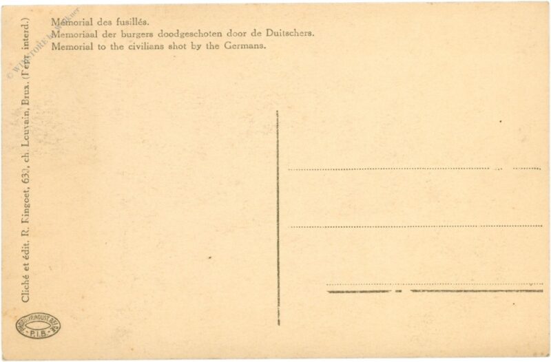 brüssel, feld der erschossenen