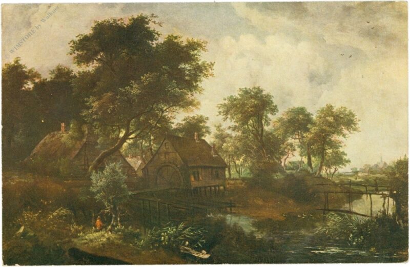 hobbema, meindert: die wassermühle hobbema, meindert: die wassermühle