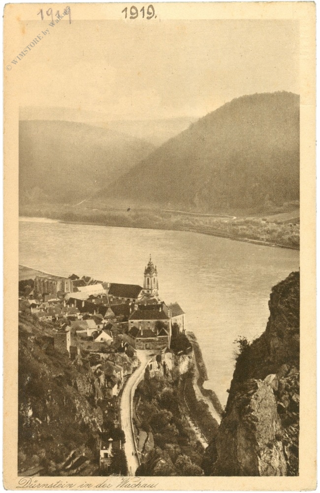 dürnstein in der wachau, ortansicht dürnstein in der wachau, ortansicht