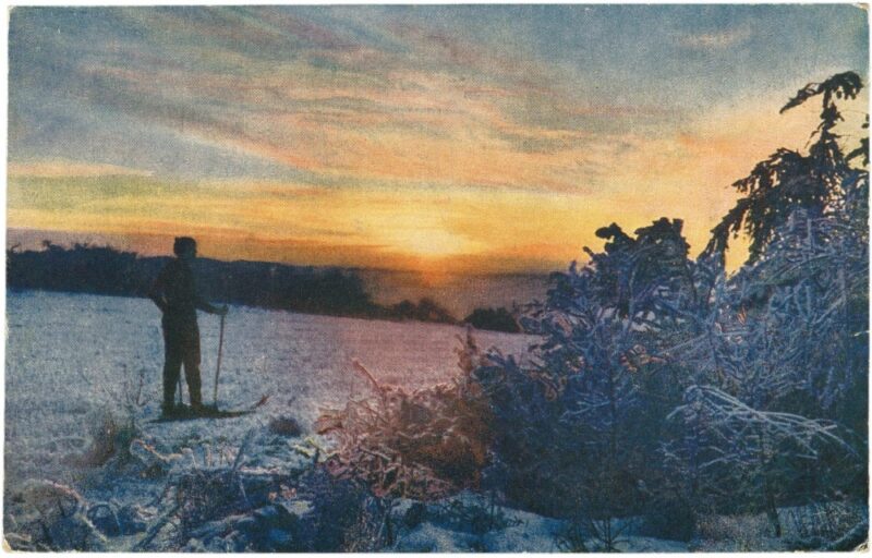 sonnenuntergang im winter