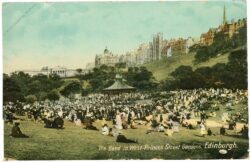 edinburgh, the band in west princes street gardens