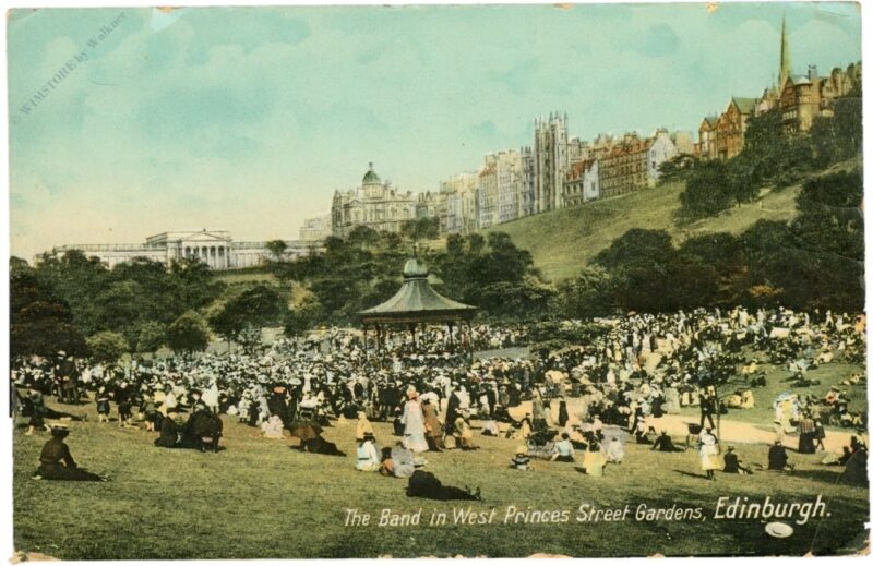 edinburgh, the band in west princes street gardens edinburgh, the band in west princes street gardens