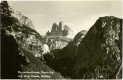 dolomiti, dolomitenstrasse, rienz tal m.d. drei zinnen