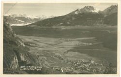 zirl, mit martinswand und zillertaler alpen