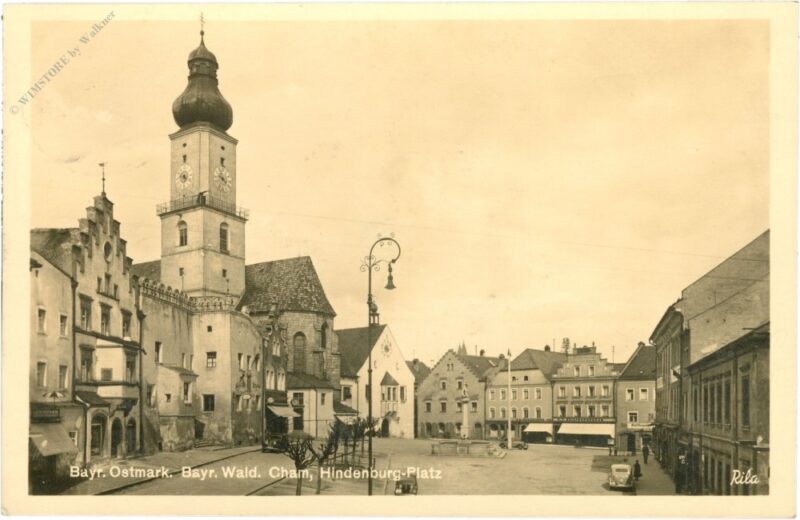 cham, bayr. wald, hindenburg platz cham, bayr. wald, hindenburg platz