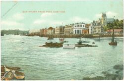 chatham, gun wharf from pier