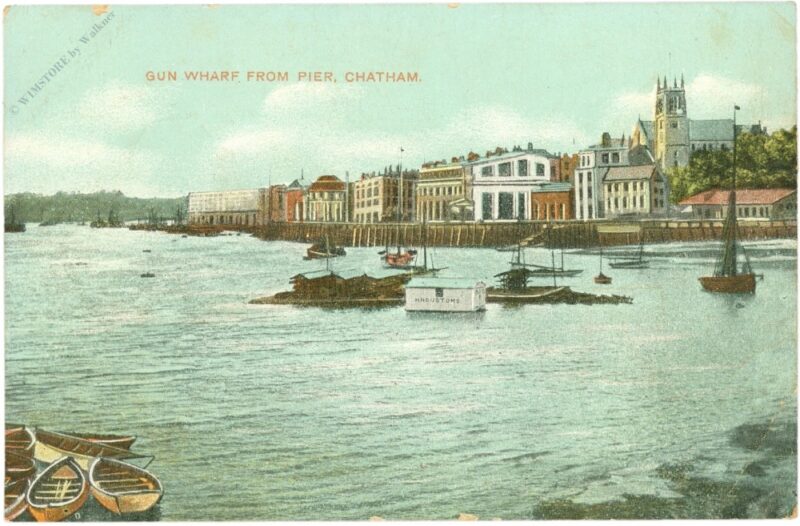 chatham, gun wharf from pier chatham, gun wharf from pier