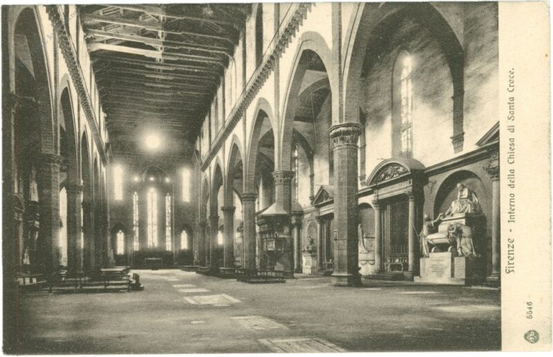 florenz, interna della chiesa di santa croce florenz, interna della chiesa di santa croce
