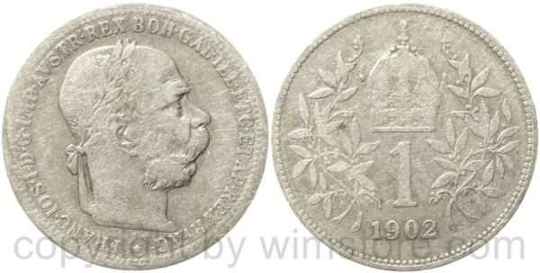 franz josef i., 1 krone 1902, silber, s ss franz josef i., 1 krone 1902, silber, s ss