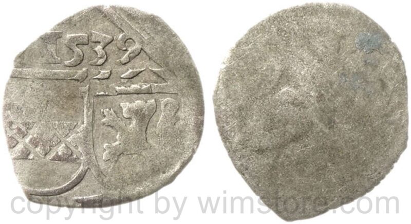 ferdinand i. 1519 1564, einseitiger pfennig 1539 graz, silber, ss ferdinand i. 1519 1564, einseitiger pfennig 1539 graz, silber, ss