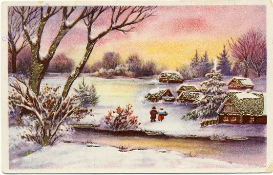 Weihnachtsstimmung, Golddruck