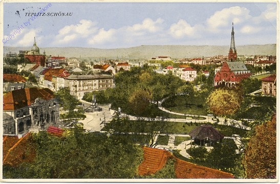 Teplice (Teplitz - Schönau), Stadtansicht