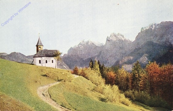 Ebbs bei Kufstein, Kaisertal, Antoniuskapelle mit wildem Kaiser