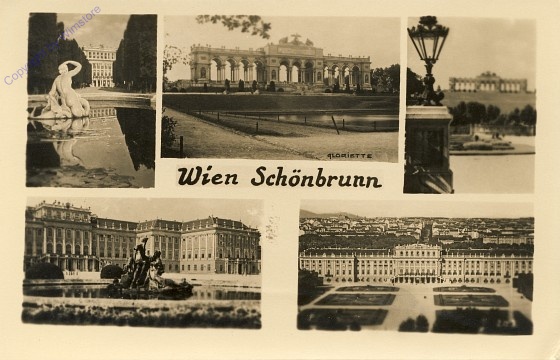 ak100094 Wien 13, Schloß Schönbrunn, Multiansicht