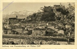 Salzburg, vom Kapuzinerberg mit Hohen Göll