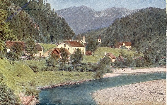 Wildalpen, Ortsansicht mit Kirche