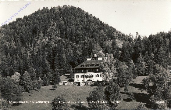 Ramsau bei Hainfeld, Annental, Schulungsheim der Arbeiterkammer Wien