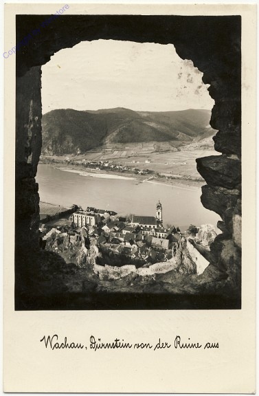 Dürnstein, Ort von der Ruine aus gesehen