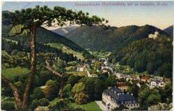 Gutenstein, Ortsansicht mit Burg im Hintergrund