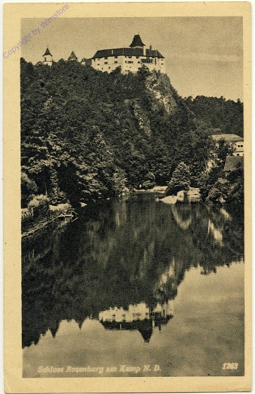 Rosenburg am Kamp, Burgansicht vom Fluss