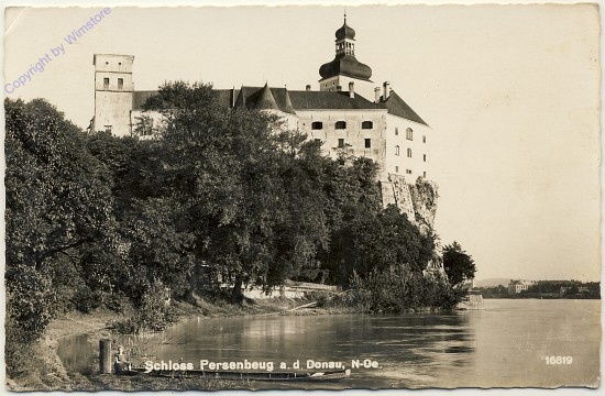 Persenbeug, Schloss, von der Donau aus gesehen