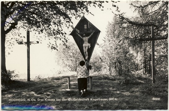 Hochegg, Drei Kreuze bei Gasthaus Kogelbauer