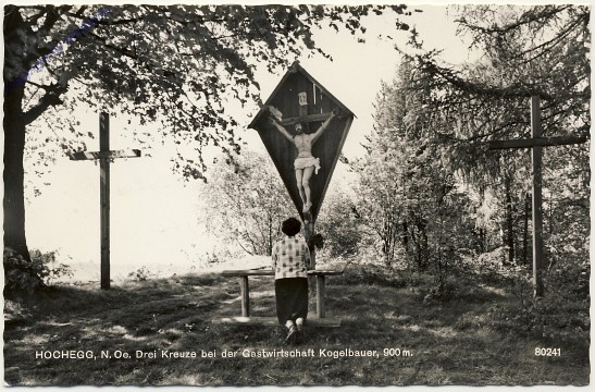 Hochegg, Drei Kreuze bei Gasthaus Kogelbauer