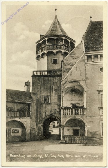 Rosenburg am Kamp, Burghof - Warthturm