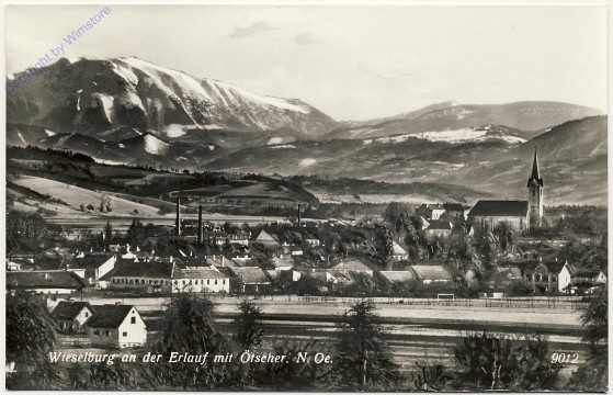 Wieselburg, Ortsansicht mit Ötscher