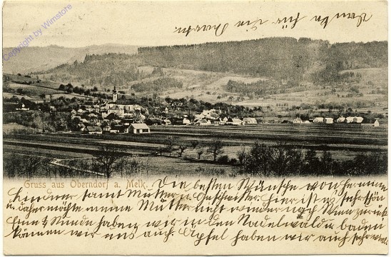 ak100850a Oberndorf an der Melk, Panorama