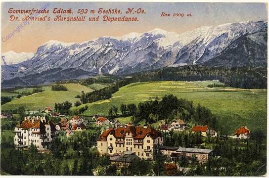 ak100855a Edlach, Dr. Konried's Kuranstalt und Dependance