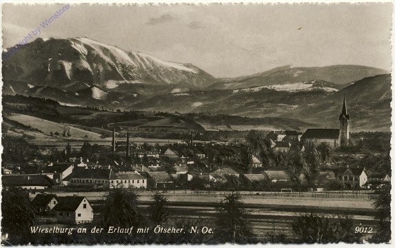 Wieselburg, Ortsansicht mit Ötscher