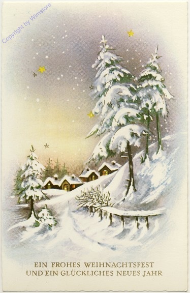 Bergdorf im Winter