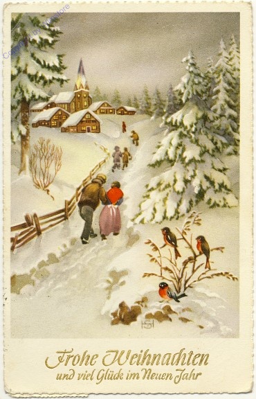 Bergdorf im Winter