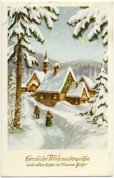 Dorf im Winter
