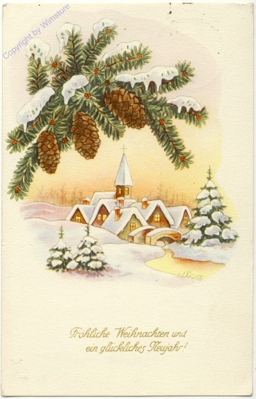 Dorf im Winter