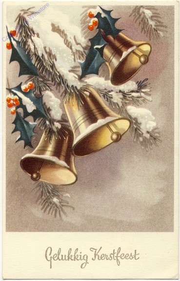 Glocken auf Zweig, Gelukkig Kerstfeest