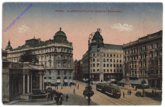 Wien 1, Albrechtsplatz - Mozartdenkmal