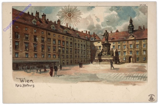 Wien 1, Kaiserliche Hofburg. Golddruck