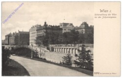 Wien 1, Überwölbung der Wien bei der Johannesgasse
