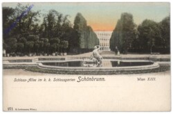 Wien 13, Schloss-Allee im k.k. Schlossgarten