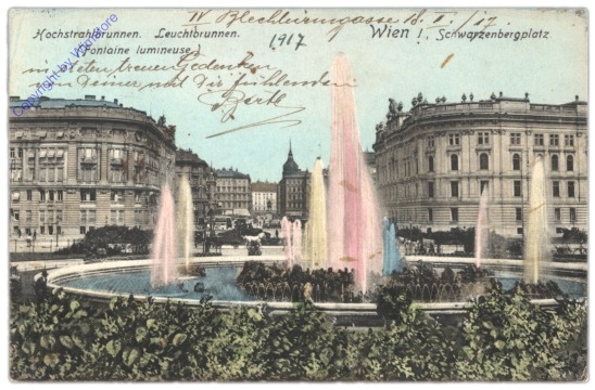 Wien 1, Schwarzenbergplatz, Hochstrahlbrunnen