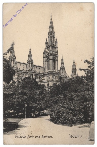 Wien 1, Rathaus mit Rathauspark