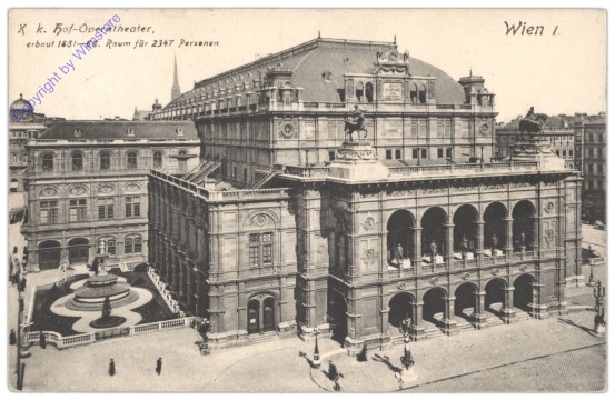 Wien 1, K.k. Hof-Operntheater