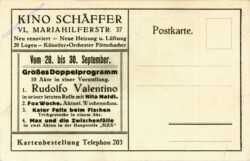 Valentino Rudolfo, Kino Postkarte