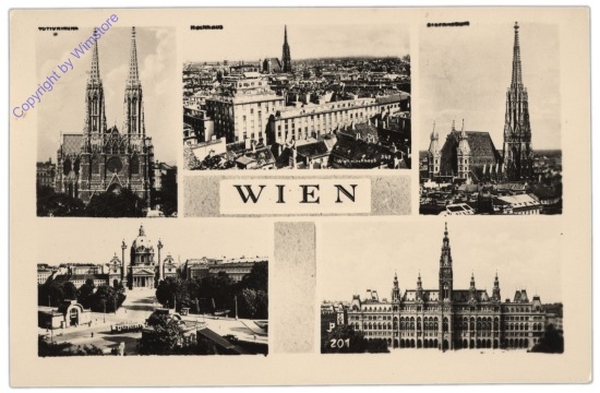 ak101634 Wien, Multiansicht